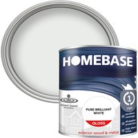 Homebase Exterior Gloss Paint - Brilliant White 750ml
Homebase Exterior Gloss Paint - Brilliant White 750ml