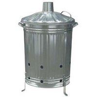 Garden Galvanised Steel Incinerator / Fire Bin with Lid - 85L
Garden Galvanised Steel Incinerator / Fire Bin with Lid - 85L