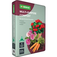 Homebase Multi-Purpose Compost - 50L
Homebase Multi-Purpose Compost - 50L
