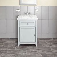 Bathstore Savoy 600mm Marble Top Floor standing Vanity Unit - Gun Metal Grey
Bathstore Savoy 600mm Marble Top Floor standing Vanity Unit - Gun Metal Grey