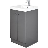 Bathstore Alpine Duo 500mm Basin and Floorstanding Vanity Unit - Gloss Grey
Bathstore Alpine Duo 500mm Basin and Floorstanding Vanity Unit - Gloss Grey