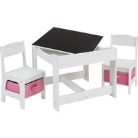 Table & Chair - White with Pink Bins
Table & Chair - White with Pink Bins