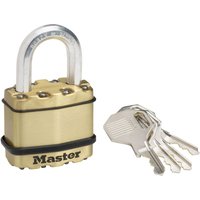 Master Lock Excell Laminated Steel Padlock with Brass Finish - 45mm
Master Lock Excell Laminated Steel Padlock with Brass Finish - 45mm