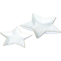 2 Piece Gold Rim Star Serving Plates
2 Piece Gold Rim Star Serving Plates