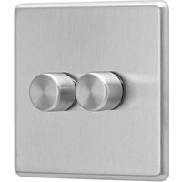 Arlec Fusion 2 Gang 2 Way Stainless Steel Dimmer switch
Arlec Fusion 2 Gang 2 Way Stainless Steel Dimmer switch