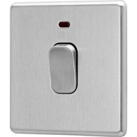 Arlec Fusion 50A 1Gang Double pole Stainless Steel Single Switch
Arlec Fusion 50A 1Gang Double pole Stainless Steel Single Switch