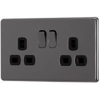 Arlec Fusion 13A 2 Gang Black Nickel Double switched socket
Arlec Fusion 13A 2 Gang Black Nickel Double switched socket