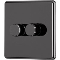 Arlec Fusion 2 Gang 2 Way Black Nickel Dimmer switch
Arlec Fusion 2 Gang 2 Way Black Nickel Dimmer switch