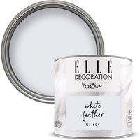 ELLE Decoration by Crown Flat Matt Paint - White Feather 125ml
ELLE Decoration by Crown Flat Matt Paint - White Feather 125ml