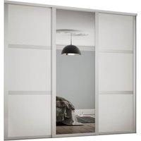 Shaker 3 Door Sliding Wardrobe Kit White Panel / Mirror with White Frame (W)2136 x (H)2260mm
Shaker 3 Door Sliding Wardrobe Kit White Panel / Mirror with White Frame (W)2136 x (H)2260mm