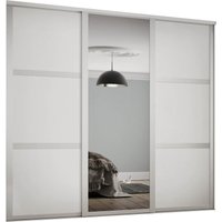 Shaker 3 Door Sliding Wardrobe Kit White Panel / Mirror with White Frame (W)2592 x (H)2260mm
Shaker 3 Door Sliding Wardrobe Kit White Panel / Mirror with White Frame (W)2592 x (H)2260mm