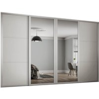 Shaker 4 Door Sliding Wardrobe Kit White Panel / Mirror with White Frame (W)3506 x (H)2260mm
Shaker 4 Door Sliding Wardrobe Kit White Panel / Mirror with White Frame (W)3506 x (H)2260mm