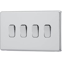 Arlec Fusion 10A 4Gang 2Way Polished Chrome Quadruple light switch
Arlec Fusion 10A 4Gang 2Way Polished Chrome Quadruple light switch