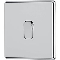 Arlec Fusion 10A 1Gang 2Way Polished Chrome Single light switch
Arlec Fusion 10A 1Gang 2Way Polished Chrome Single light switch