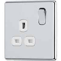 Arlec Fusion 13A 1 Gang Polished Chrome Single switched socket
Arlec Fusion 13A 1 Gang Polished Chrome Single switched socket