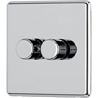 Arlec Fusion 2 Gang 2 Way Polished Chrome Dimmer switch
Arlec Fusion 2 Gang 2 Way Polished Chrome Dimmer switch