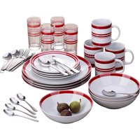 Bistro Stripe Combo 36 Piece Dinner Set - Red
Bistro Stripe Combo 36 Piece Dinner Set - Red
