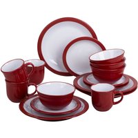 Camden 16 Piece Dinner Set - Red