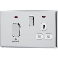 Arlec Fusion 45A 1Gang Polished Chrome Cooker Switch
Arlec Fusion 45A 1Gang Polished Chrome Cooker Switch