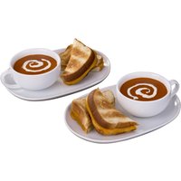 White Soup 'N' Snack Set For Two
White Soup 'N' Snack Set For Two