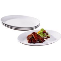 White Oval Steak Plates - 4 Piece Set
White Oval Steak Plates - 4 Piece Set