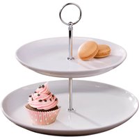 White 2 Tier Round Cake Stand
White 2 Tier Round Cake Stand