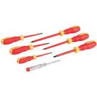 Silverline VDE Soft-Grip Electricians Screwdriver Set 7 Piece
Silverline VDE Soft-Grip Electricians Screwdriver Set 7 Piece