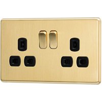 Arlec Fusion 13A 2 Gang Gold Double switched socket
Arlec Fusion 13A 2 Gang Gold Double switched socket