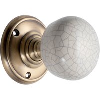 Sandleford Pittville Ceramic Mortice Knob Set - Cream Crackle & Antique Brass
Sandleford Pittville Ceramic Mortice Knob Set - Cream Crackle & Antique Brass