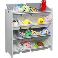 Toy Organiser with 12 Plastic Bins
Toy Organiser with 12 Plastic Bins
