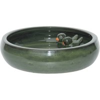 Glazed Green Birdbath 24cm
Glazed Green Birdbath 24cm