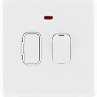 Arlec Rocker 13A Ice White Switched Fused connection unit