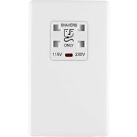 Arlec Rocker Flat Screwless Ice White Dual shaver socket
Arlec Rocker Flat Screwless Ice White Dual shaver socket