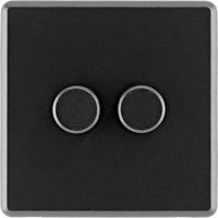 Arlec Rocker 2 Gang 2 Way Jet Black Dimmer switch
Arlec Rocker 2 Gang 2 Way Jet Black Dimmer switch