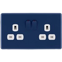 Arlec Rocker 13A 2 Gang Galaxy Blue Double switched socket
Arlec Rocker 13A 2 Gang Galaxy Blue Double switched socket