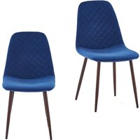 Perth Velvet Diamond Back Dining Chair - Set of 2 - Navy
Perth Velvet Diamond Back Dining Chair - Set of 2 - Navy