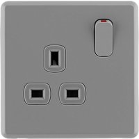 Arlec Rocker 13A 1 Gang Stone Grey Single switched socket
Arlec Rocker 13A 1 Gang Stone Grey Single switched socket