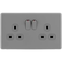 Arlec Rocker 13A 2 Gang Stone Grey Double switched socket
Arlec Rocker 13A 2 Gang Stone Grey Double switched socket