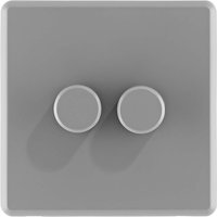 Arlec Rocker 2 Gang 2 Way Stone Grey Dimmer switch
Arlec Rocker 2 Gang 2 Way Stone Grey Dimmer switch
