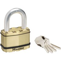 Master Lock Excell Laminated Steel Padlock with Brass Finish - 64mm
Master Lock Excell Laminated Steel Padlock with Brass Finish - 64mm