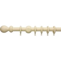 Cream Wooden Curtain Pole & Ball Finial - 1.2m
Cream Wooden Curtain Pole & Ball Finial - 1.2m