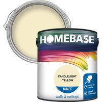 Homebase Matt Paint - Candlelight Yellow 2.5L
Homebase Matt Paint - Candlelight Yellow 2.5L