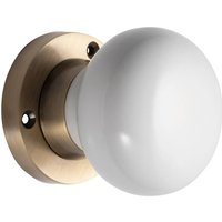Sandleford Chawton Ceramic Mortice Knob Set - White & Antique Brass
Sandleford Chawton Ceramic Mortice Knob Set - White & Antique Brass