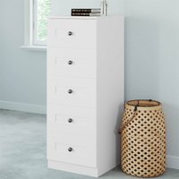 Fitted Bedroom Shaker 5 Drawer Chest - White
Fitted Bedroom Shaker 5 Drawer Chest - White