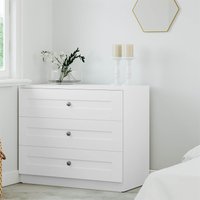 Fitted Bedroom Shaker 3 Drawer Chest - White
Fitted Bedroom Shaker 3 Drawer Chest - White