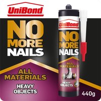 UniBond No More Nails All Materials Heavy Objects - 440g Cartridge
UniBond No More Nails All Materials Heavy Objects - 440g Cartridge
