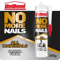 UniBond No More Nails All Materials Crystal Clear - 290g Cartridge
UniBond No More Nails All Materials Crystal Clear - 290g Cartridge