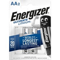 Energizer Ultimate Lithium AA Batteries - 2 Pack
Energizer Ultimate Lithium AA Batteries - 2 Pack