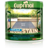 Cuprinol Anti-Slip Decking Stain - Silver Birch - 2.5L
Cuprinol Anti-Slip Decking Stain - Silver Birch - 2.5L