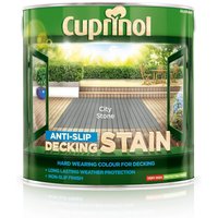 Cuprinol Anti-Slip Decking Stain - City Stone - 2.5L
Cuprinol Anti-Slip Decking Stain - City Stone - 2.5L